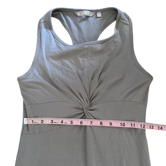 Athleta ~ Women’s Taupe Twist Front Halter Dress ~ size XS - Picture 10 of 13